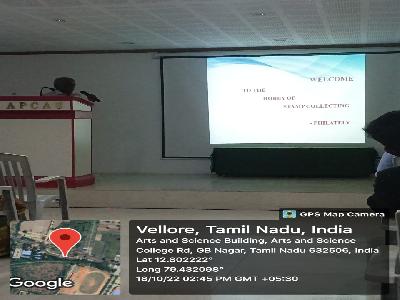 Guest Lecture on Awareness on Philatelic Club